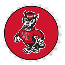 Load image into Gallery viewer, NC State Wolfpack: Mascot - Bottle Cap Wall Sign - The Fan-Brand