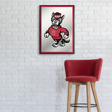 Load image into Gallery viewer, NC State Wolfpack: Mascot - Framed Mirrored Wall Sign - The Fan-Brand