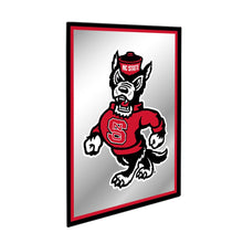 Load image into Gallery viewer, NC State Wolfpack: Mascot - Framed Mirrored Wall Sign - The Fan-Brand