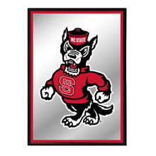 Load image into Gallery viewer, NC State Wolfpack: Mascot - Framed Mirrored Wall Sign - The Fan-Brand