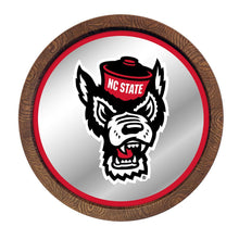 Load image into Gallery viewer, NC State Wolfpack: Mascot - Mirrored Barrel Top Mirrored Wall Sign - The Fan-Brand