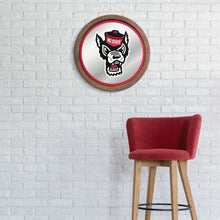 Load image into Gallery viewer, NC State Wolfpack: Mascot - Mirrored Barrel Top Mirrored Wall Sign - The Fan-Brand