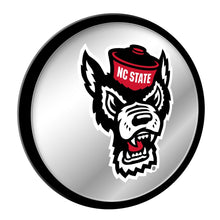 Load image into Gallery viewer, NC State Wolfpack: Mascot - Modern Disc Mirrored Wall Sign - The Fan-Brand