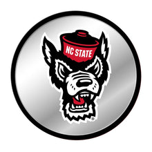 Load image into Gallery viewer, NC State Wolfpack: Mascot - Modern Disc Mirrored Wall Sign - The Fan-Brand