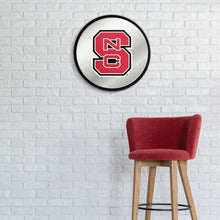 Load image into Gallery viewer, NC State Wolfpack: Modern Disc Mirrored Wall Sign - The Fan-Brand