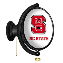 Load image into Gallery viewer, NC State Wolfpack: Original Oval Rotating Lighted Wall Sign - The Fan-Brand