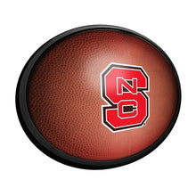 Load image into Gallery viewer, NC State Wolfpack: Pigskin - Oval Slimline Lighted Wall Sign - The Fan-Brand