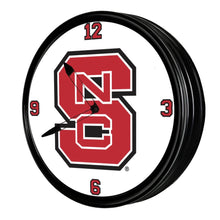 Load image into Gallery viewer, NC State Wolfpack: Retro Lighted Wall Clock - The Fan-Brand