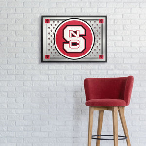 NC State Wolfpack: Team Spirit - Framed Mirrored Wall Sign - The Fan-Brand