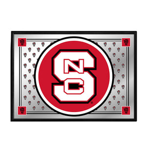 NC State Wolfpack: Team Spirit - Framed Mirrored Wall Sign - The Fan-Brand