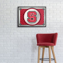 Load image into Gallery viewer, NC State Wolfpack: Team Spirit - Framed Mirrored Wall Sign - The Fan-Brand