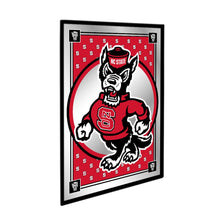 Load image into Gallery viewer, NC State Wolfpack: Team Spirit, Mascot - Framed Mirrored Wall Sign - The Fan-Brand