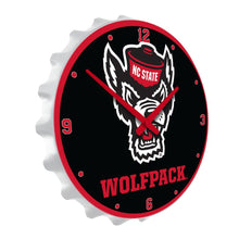 Load image into Gallery viewer, NC State Wolfpack: Tuffy - Bottle Cap Wall Clock - The Fan-Brand