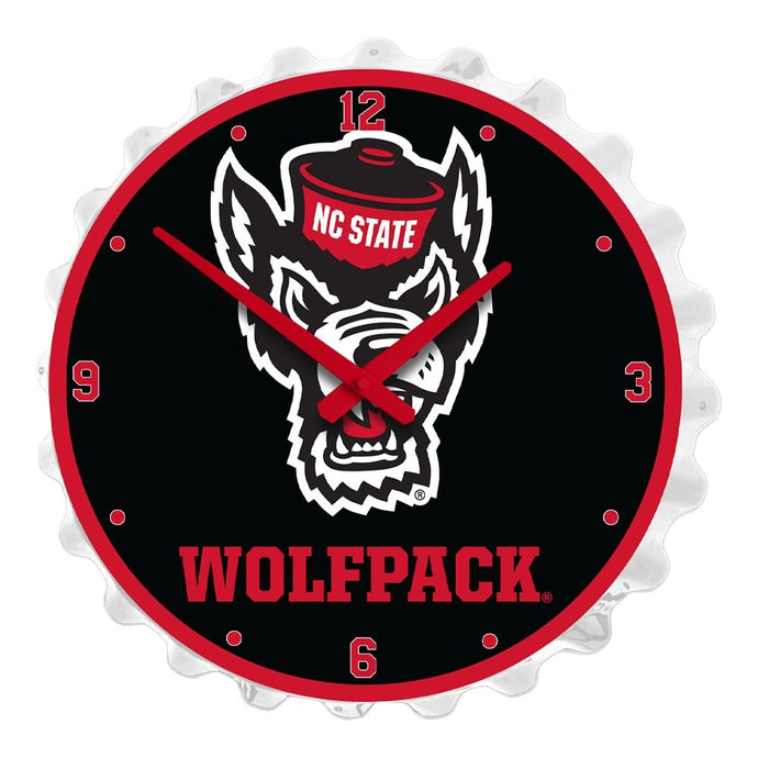 NC State Wolfpack: Tuffy - Bottle Cap Wall Clock - The Fan-Brand