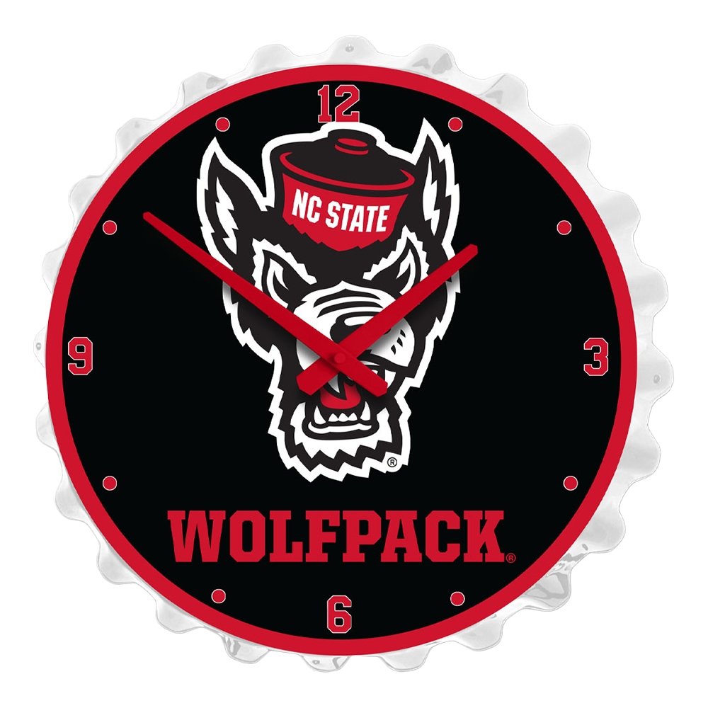 NC State Wolfpack: Tuffy - Bottle Cap Wall Clock - The Fan-Brand