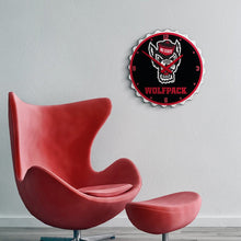 Load image into Gallery viewer, NC State Wolfpack: Tuffy - Bottle Cap Wall Clock - The Fan-Brand