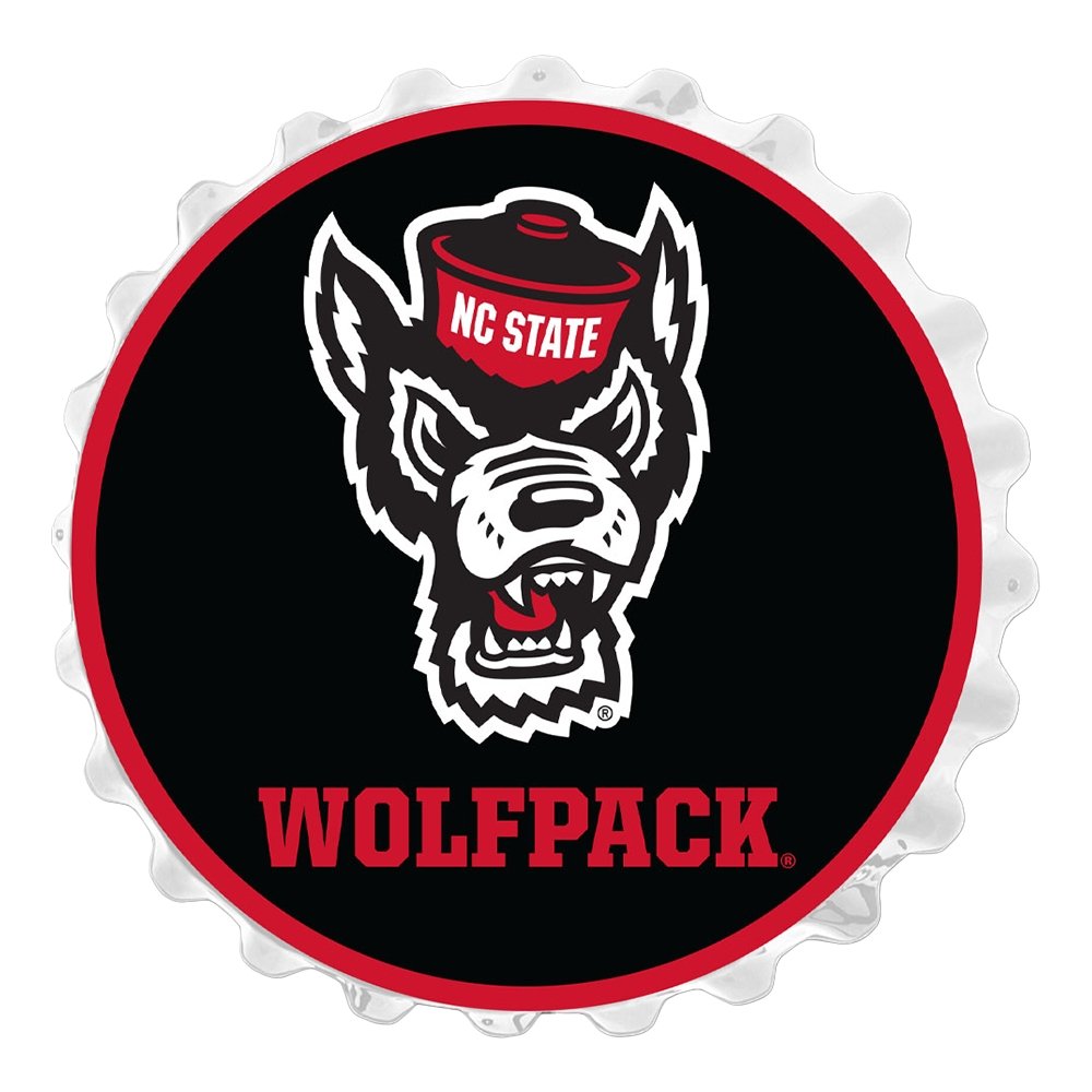 NC State Wolfpack: Tuffy - Bottle Cap Wall Sign - The Fan-Brand