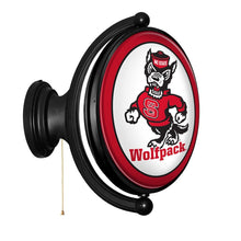 Load image into Gallery viewer, NC State Wolfpack: Tuffy - Original Oval Rotating Lighted Wall Sign - The Fan-Brand