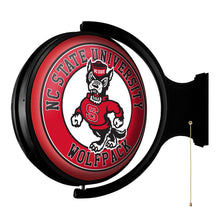 Load image into Gallery viewer, NC State Wolfpack: Tuffy - Original Round Rotating Lighted Wall Sign - The Fan-Brand