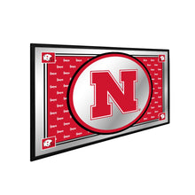 Load image into Gallery viewer, Nebraska Cornhuskers: Framed Mirrored Wall Sign - The Fan-Brand
