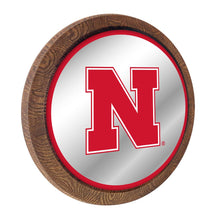 Load image into Gallery viewer, Nebraska Cornhuskers: Mirrored Barrel Top Mirrored Wall Sign - The Fan-Brand