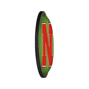 Nebraska Cornhuskers: On the 50 - Oval Slimline Lighted Wall Sign - The Fan-Brand