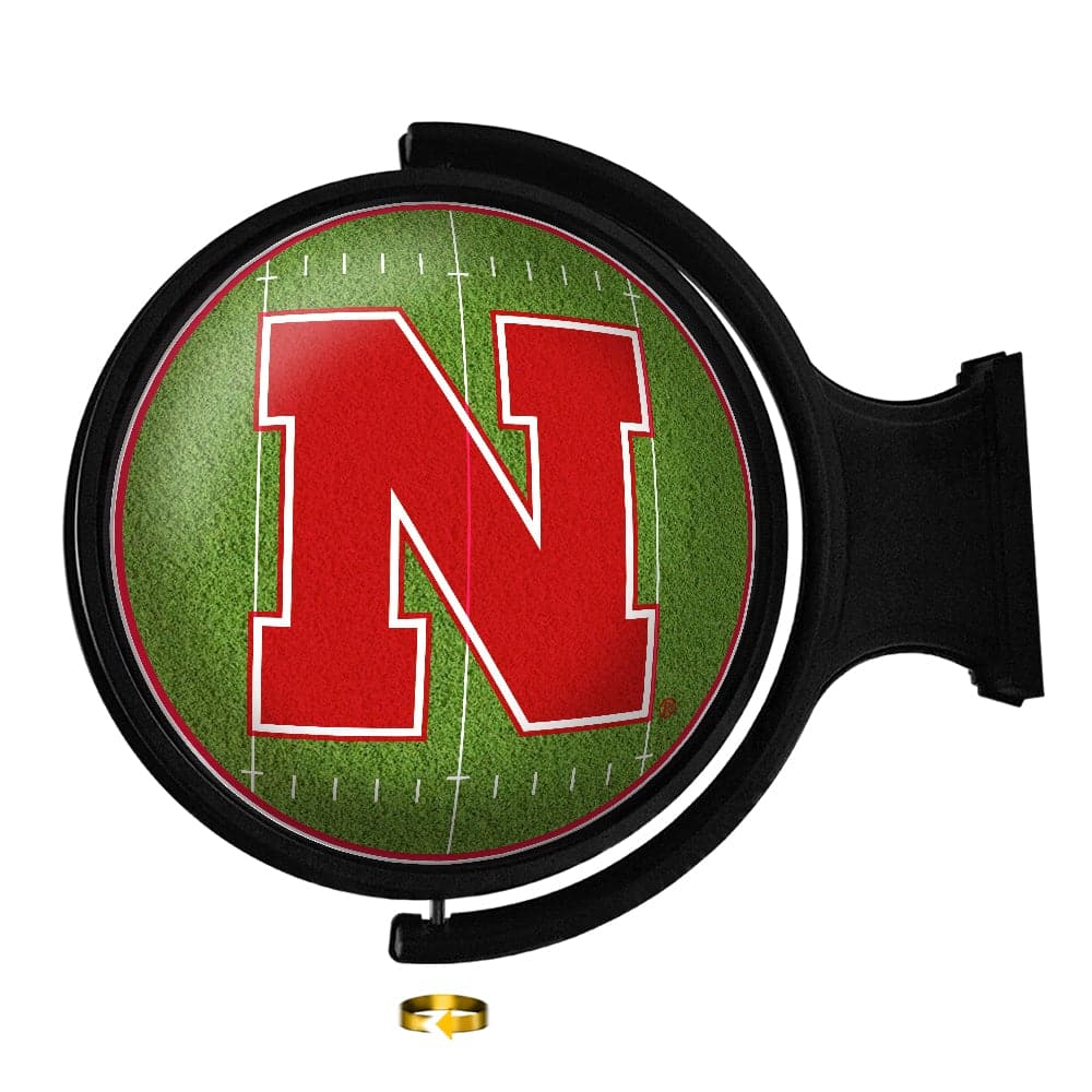 Nebraska Cornhuskers: On the 50 - Rotating Lighted Wall Sign - The Fan-Brand