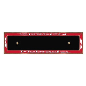 Nebraska Cornhuskers: Premium Wood Pool Table Light - The Fan-Brand