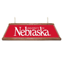 Load image into Gallery viewer, Nebraska Cornhuskers: Premium Wood Pool Table Light - The Fan-Brand