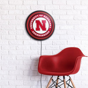 Nebraska Cornhuskers: Slimline Lighted Wall Sign - The Fan-Brand