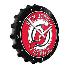 Load image into Gallery viewer, New Jersey Devils: Bottle Cap Wall Clock - The Fan-Brand