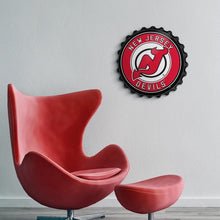 Load image into Gallery viewer, New Jersey Devils: Bottle Cap Wall Sign - The Fan-Brand