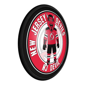 New Jersey Devils: Devil - Round Slimline Lighted Wall Sign - The Fan-Brand