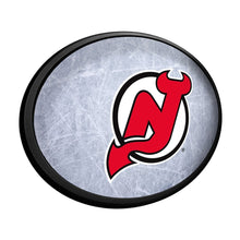 Load image into Gallery viewer, New Jersey Devils: Ice Rink - Oval Slimline Lighted Wall Sign - The Fan-Brand