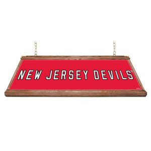 New Jersey Devils: Premium Wood Pool Table Light - The Fan-Brand