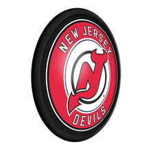 Load image into Gallery viewer, New Jersey Devils: Round Slimline Lighted Wall Sign - The Fan-Brand