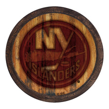Load image into Gallery viewer, New York Islanders: Branded &quot;Faux&quot; Barrel Top Sign - The Fan-Brand