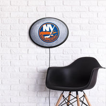 Load image into Gallery viewer, New York Islanders: Ice Rink - Oval Slimline Lighted Wall Sign - The Fan-Brand