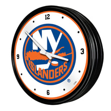 Load image into Gallery viewer, New York Islanders: Retro Lighted Wall Clock - The Fan-Brand