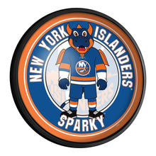 Load image into Gallery viewer, New York Islanders: Sparky - Round Slimline Lighted Wall Sign - The Fan-Brand