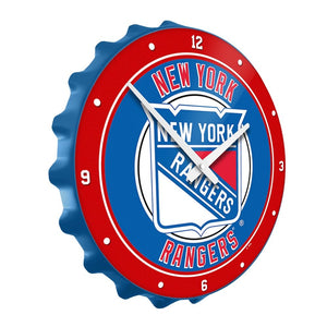 New York Rangers: Bottle Cap Wall Clock - The Fan-Brand