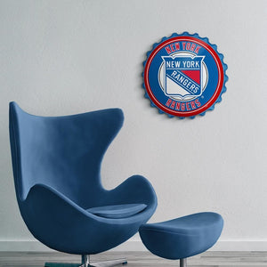 New York Rangers: Bottle Cap Wall Sign - The Fan-Brand