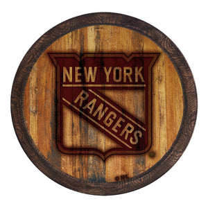 New York Rangers: Branded "Faux" Barrel Top Sign - The Fan-Brand