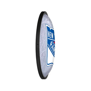 New York Rangers: Ice Rink - Oval Slimline Lighted Wall Sign - The Fan-Brand