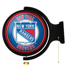 Load image into Gallery viewer, New York Rangers: Original Round Rotating Lighted Wall Sign - The Fan-Brand