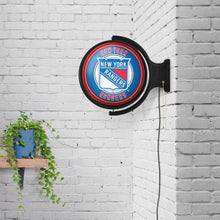 Load image into Gallery viewer, New York Rangers: Original Round Rotating Lighted Wall Sign - The Fan-Brand