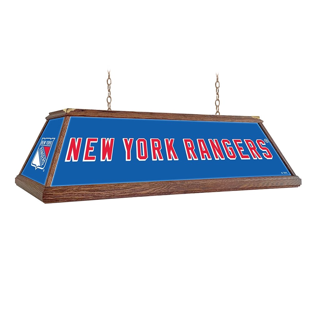 New York Rangers: Premium Wood Pool Table Light - The Fan-Brand