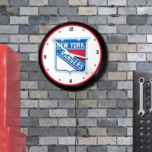 Load image into Gallery viewer, New York Rangers: Retro Lighted Wall Clock - The Fan-Brand