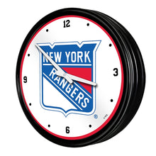 Load image into Gallery viewer, New York Rangers: Retro Lighted Wall Clock - The Fan-Brand