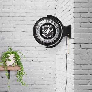 NHL: Original Round Rotating Lighted Wall Sign - The Fan-Brand